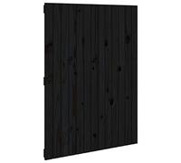 GHVBNMF Testiera da parete nera, 82,5 x 3 x 110 cm, in legno massiccio di | Il pannello da parete rustico per camera da letto in vero legno offre un comodo supporto lombare quando si legge a letto