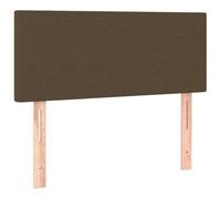 GHVBNMF Testiera imbottita in tessuto, marrone scuro, 100 x 5 x 78/88 cm | L'imbottitura in schiuma aggiuntiva per la camera da letto offre un comodo schienale quando si guarda la TV o si legge.