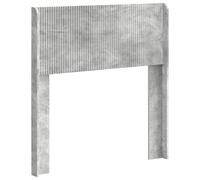 GHVBNMF Testiera per letto, grigio cemento, 97 x 7 x 100 cm, in legno | Moderno pannello da parete con effetto a doghe verticali per la camera da letto. Design facile da pulire per il montaggio sul