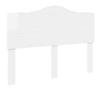 GHVBNMF Testiera per letto in legno bianco lucido, 143 x 3 x 100 cm | Elegante pannello posteriore per camera da letto, realizzato in robusto legno con retro rifinito per una libera scelta dello