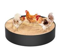GHWMYD Bagnoschiuma di pollo, contenitore per calcare, 63 x 14 cm, misura regolabile con 10 chiodi, senza fondo per polli, anatre, tacchini, uso esterno, accessori per pollaio