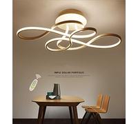 GHY Plafoniera A LED Dimmerabile Lampada da Soggiorno Moderna Creativa in Alluminio Acrilico Design Soffitto Illuminazione Interno Decorativa per Camera Letto Cucina Ufficio,d'oro,53x34cm/75W