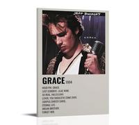 GHYFRD Grace-Jeff Buckley Poster decorativo su tela murale è luminoso e bello, adatto per ufficio camera da letto pittura decorativa per creare la giusta atmosferaStile cornice 30 x 45 cm