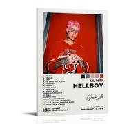 GHYFRD Il poster decorativo su tela di HELLBOY-LIL PEEP è luminoso e bello, adatto per ufficio, camera da letto, pittura decorativa per creare la giusta atmosferaStile telaio, 40 x 60 cm