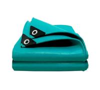 Ghygetrich Tarp, Telo Impermeabile Esterno Telone 260g/㎡ 2m*10m | Anti-perdita Impermeabile Resistente agli Strappi Resistente all'Invecchiamento Rinforzato con PE Tipo Camion Uso Esterno