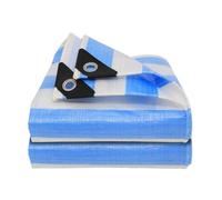 Ghygetrich Tarp, Telo Impermeabile Esterno Telone 80g/㎡ 2m*10m | PE all'Acqua a Prova di Perdite Resistente all'Invecchiamento Resistente allo Strappo Rinforzato Tipo Camion Uso Esterno