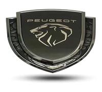 GHYRGBEE Emblema dell'auto per Peugeot 208 2019-2024, Emblema del Distintivo Logo Lettere Cofano Laterale dell'auto Bagagliaio Esterno Griglia