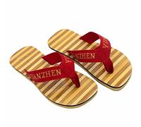 GHYUB Pantofole di bambù Giapponesi, Sandali Infradito alla Moda Estivi Antiscivolo Leggeri da Uomo E da Donna Scarpe da Spiaggia per Il Tempo Libero All'aperto (Color : Red, Size : EUR38)