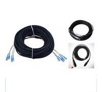 GHZHANG Cavo Patch Esterno da 50 m 2/4 Core 7.0mm 2C 4C CPRI LC SC FC A SM DVI Impermeabile FTTH Jumper Cavo Armato in Fibra Ottica 2 Core(LC/A-SC/A,4 cores SM)