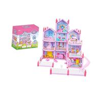 Ghzste Accessori per Bambole Casa da Sogno, Giocattoli per Ragazze, Kit per Casa delle Bambole in ABS con Accessori per la, Set da Gioco con (988)