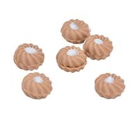Ghzste Cibo in miniatura, 1:12, mini dolce, simulazione vivida, squisiti biscotti color crema, cibo casa delle bambole per decorazione della casa delle bambole, regalo