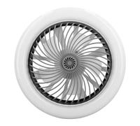 Ghzste Coperta per turbina eolica con luce eolica facilmente pieghevole E27 - Luce per ventola a LED con telecomando per un ambiente tranquillo e confortevole (colore Milcha)