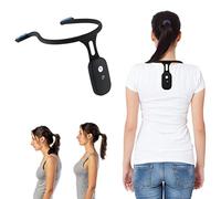 Ghzste Correttore di postura intelligente e trainer per la schiena, Trainer per la postura del collo appeso Ricaricabile in silicone Correzione posturale automatica tramite induzione Schiena