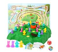Ghzste Funny Bunny Game Family Gioco da tavolo per bambini e adulti Tortoise Bunny Trap Gioco da tavolo competitivo multiplayer educativo Hare Trap