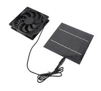 Ghzste Kit di ventole a pannello solare, 5 W, 6 V, IP65 Water Proof, per esterni, per lo scarico a casa, funziona con materiale per pollo, serre, rifugi, case per animali domestici