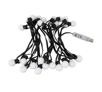 Ghzste Perizoma Grasso Leggero Esterna con 25 Lampadine LED RGB, Controllo dell'App, Sensore Sonoro, Cortile Posteriore Festa 16,4 Piedi
