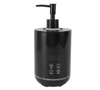 Ghzste Scalda olio massaggio con temperatura regolabile e illuminazione ambientale, timer intelligente per lozione corpo, crema, gel doccia, shampoo, scalda dispenser per 2 bottiglie (spina UE)
