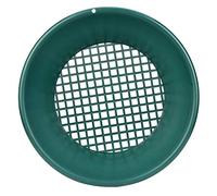 Ghzste Setaccio a rete in plastica verde con classificatore per panning con 35,8 x 35,8 x 8,9 cm, 3 strati, per prospezione di miniere d'oro a secco umido
