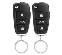 Ghzste Sistema di Allarme Auto Universale Telecomando Keyless con Luce di Direzione Kit Chiusura Centrale Apertura Tronco 3 Pulsanti Pratico Accessorio Pratico Funzionamento Comodo