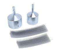 Ghzste Spazzola per la pulizia dei tubi di rame, 2, tutte le strutture in metallo, filo di acciaio fine, 1/4 pollici, esagonale Shank, Multi funzionale, 20 mm, 27 mm, con 2 spazzole intercambiabili