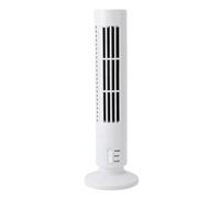Ghzste Ventaglio USB piccolo e portatile, ventilatore da torre senza piani di raffreddamento calmo 2 ingranaggi per camera da letto ufficio, ventilatore da scrivania senza foglio con (bianco)