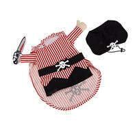 Ghzste Vestiti e Cappello per Animali da Pirata, Divertenti Travestimenti | Completo per Animali Adatto a Cani e Gatti, Completo di Valore con un Design Interessante per Momenti Felici
