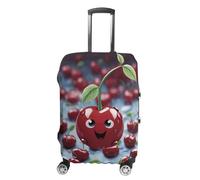 GHZWACKJ Copertura per bagagli antipolvere antigraffio copertura elastica per valigia da viaggio protezione per valigia da viaggio Cartoon Cherry lavabile custodia per bagagli maniche per bagagli