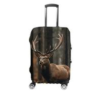 GHZWACKJ Copertura per bagagli antipolvere antigraffio copertura elastica valigia da viaggio protezione alce nel bosco custodia per bagagli lavabile custodia per bagagli adatta per bagagli da 45-81 cm