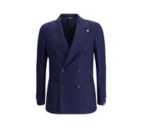 Gi Capri Blue Fleece Wool Coat - IT46 | S