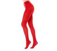 Gi&Gi Collant da donna colorati coprente 50 denari con morbida microfibra, fascia in vita comfort e tassello in cotone (IT, Testo, L, XL, Regular, Regular, ROSSO)