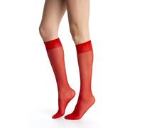 Gi&Gi Gambaletti Velati 6 PAIA con Bordi Comfort,Calze Lunghe 20 Denari multicolori n.2195 (IT, Testo, Taglia unica, Regular, Regular, ROSSO)