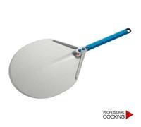 Gi Metal Pala pizza in alluminio anodizzato manico corto mod.Azzurra