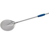 Gi.Metal Palettino per Pizza Professionale Linea Azzurra I-20/180, Testa 20 cm, Lunghezza Manico 180 cm, Peso 0.9 Kg, Testa e Manico in Acciaio Inox Altamente Resistente