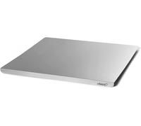 Gi.Metal Tagliere Spianatoia per impastare in Acciaio Inox con Tappetino antiscivolo - Tagliere da Cucina e Piano Lavoro Cucina multiuso (49x47cm, piega 2cm)