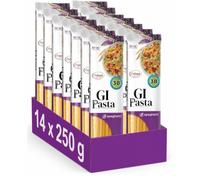 GI Pasta Spaghetti per diabetici | Adatto a una dieta povera di carboidrati | Pasta ricca di proteine | Indice glicemico 38 (confezione da 14)