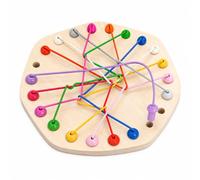 Gi Puzzle in Legno, Educativo Manuale, poligonale, 22,3 cm | Componenti elastici, Attività puzzle educativa, Rimozione delle corde, Per esercizi infantili