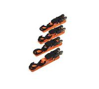 GI3566 Cinghie da carico con gancio S ed impugnatura di gomma 4 m x 25 mm 4 p.zi