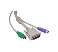 GI639 Cavi KVM per DVI - I & PS2 Scatole interruttori 3 Metri -1 set