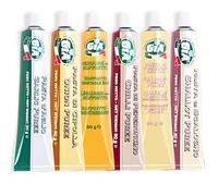 GIA Mix Tubetti 6 Gusti (Peperoncino, Verdure per Soffritto, Aglio, Cipolla, Scalogno, Pomodori Secchi) - Per Uso a Crudo o in Cottura - Senza Glutine, Confezione Riciclabile e Anti-Spreco