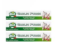 Gia - Tubo per purea di aglio, 90 g, confezione da 3