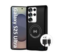 Giabuao Custodia con batteria per Samsung Galaxy S25 Ultra (15000mAh), Caricabatterie portatile GAN-Tech Custodia protettiva ricaricabile con batteria esterna Power Bank per Galaxy S25 Ultra (6,9'')