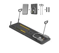 Giabuao Tavola Multifunzione Pieghevole per Pilates, Riformatore con Rullo per Addominali con Supporto per Gomiti Supporto per Esercizi Addominali, Rimbalzo Automatico e Corda di Tensione per Casa