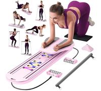 Giabuao Tavola Pilates Reformer multifunzione pieghevole con Ab Roller con supporto per i Gomiti, Aggiornamento per la casa, multifunzionale, per addominali, Attrezzatura per l'allenamento domestico