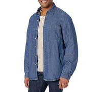 Giacca a camicia con fodera in sherpa a maniche lunghe da uomo Wrangler Authentics Indigo Large