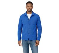 Giacca a Camicia in Cotone, Blazer Jacket da Uomo - Punto Cucitura Chicco di Riso - Artigianale, Made in Italy - Casual, Classica Sportiva (IT, Testo, L, Regular, Regular, Royal)