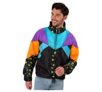 Giacca a Vento 80s 90s Accessorio Vestito Giacca Tuta Uomo Donna
