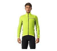 Castelli Squadra Stretch Jacket Giallo L Uomo Fluo Yellow / Dark Grey