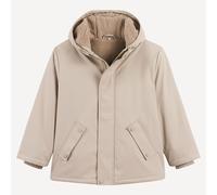Giacca a vento con cappuccio foderata in sherpa Beige 3 anni - 94 cm Tinta unita
