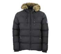 Giacca a vento con cappuccio in pelliccia donna Peak Mountain Noir L