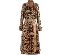 Giacca a vento da donna autunno e inverno con motivo leopardato in pelle di serpente Slim manica lunga cardigan giacca a vento Jack, Multi, L